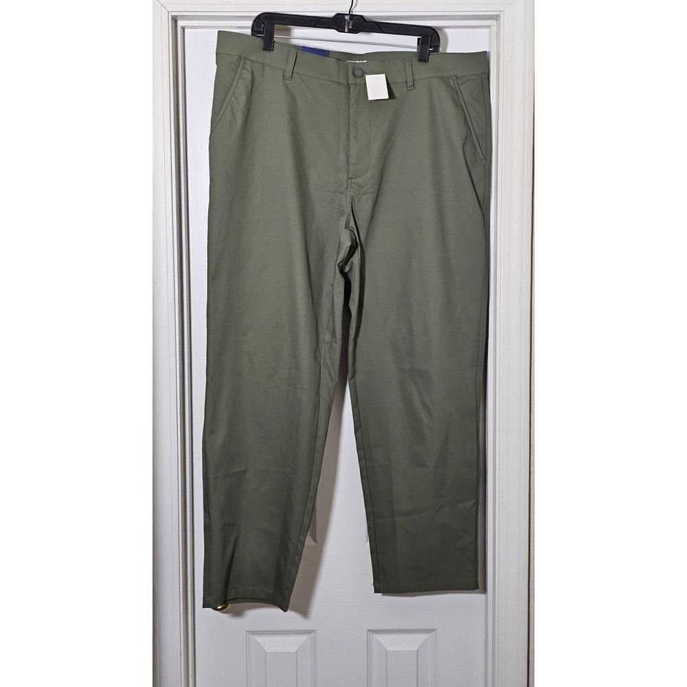 32 Degrees Cool Regular Fit Chino Pants Men's 40x30 Stretch Soft Touch Green